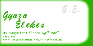 gyozo elekes business card